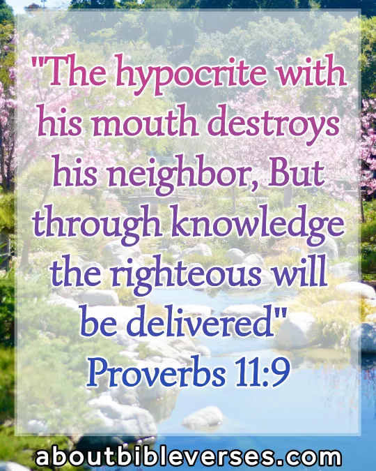 today bible verse (Proverbs 11:9)