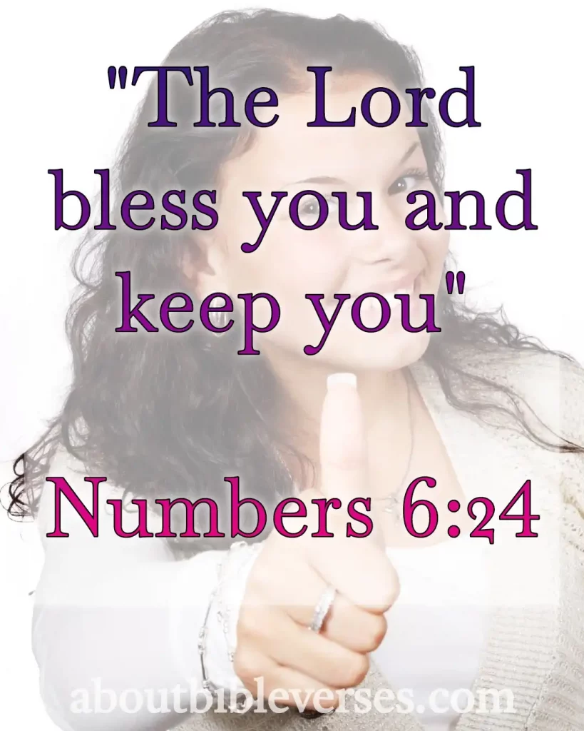 bible verse for good luck (Numbers 6:24)