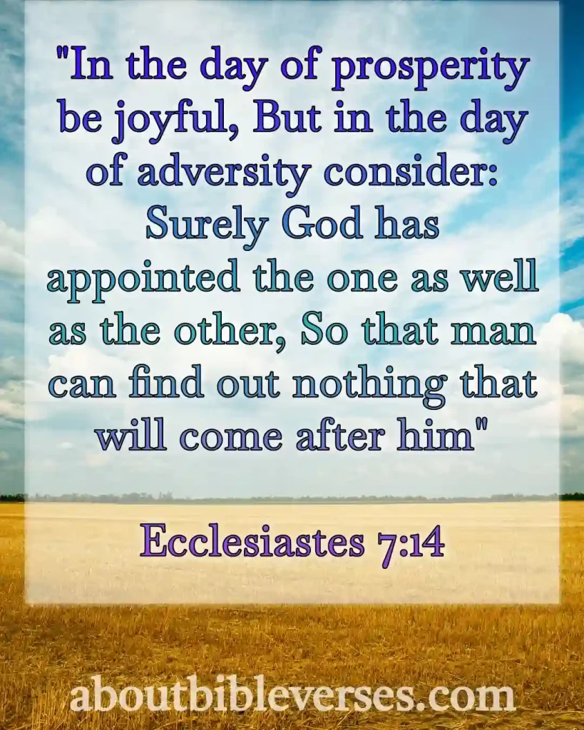 bible verses about Joy (Ecclesiastes 7:14)