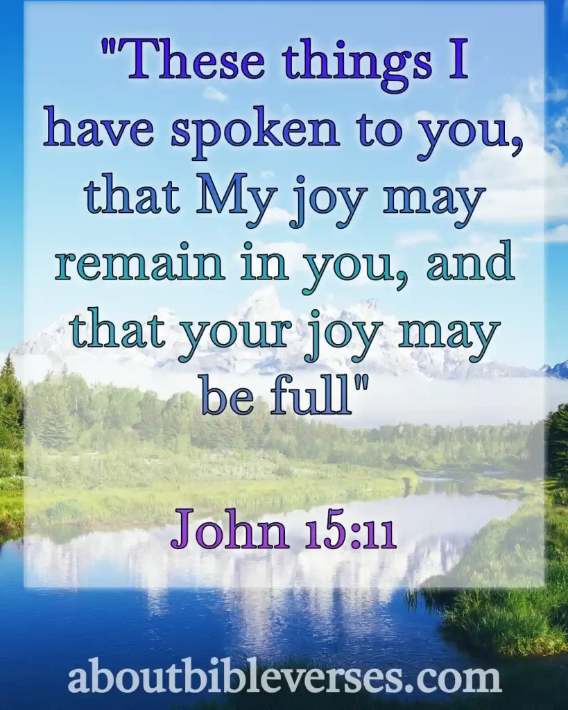 Today bible verse (John 15:11)