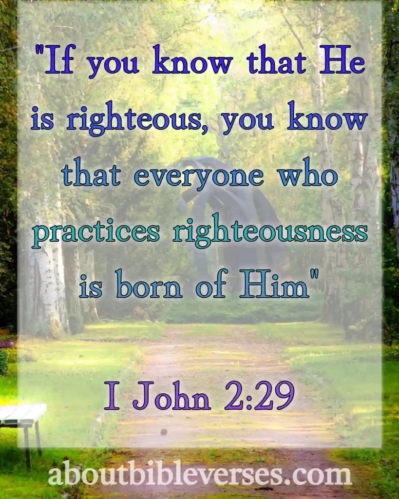 bible verses about righteousness (1 John 2:29)