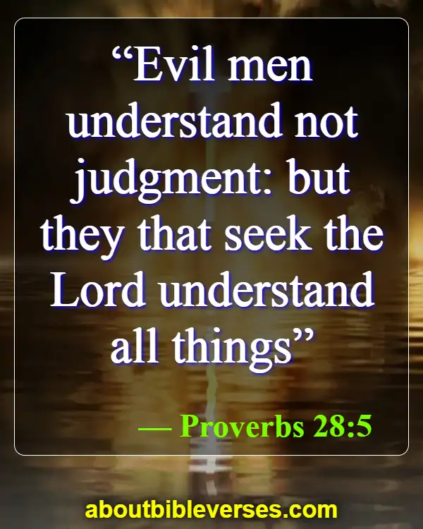 Bible Verses About Murdering The Innocent (Proverbs 28:5)