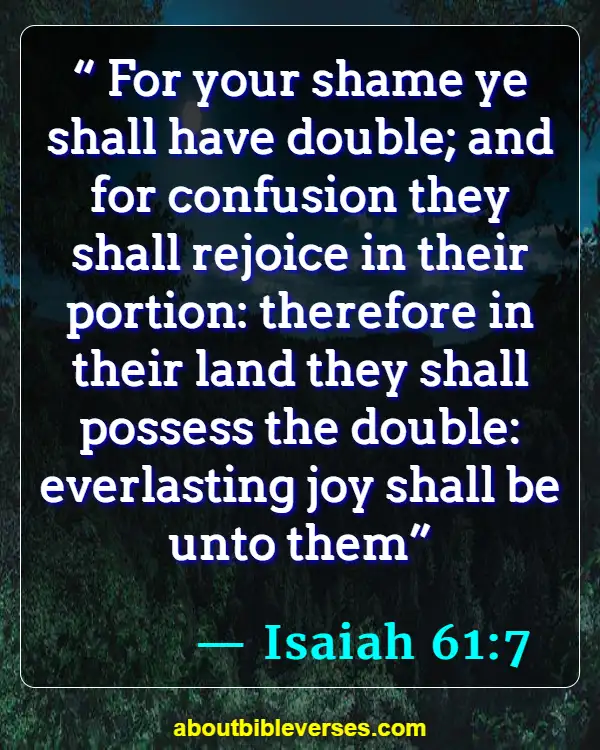 Bible Verses About Restoration (Isaiah 61:7)