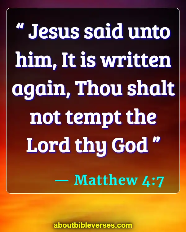 Bible Verses About Affirmation (Matthew 4:7)