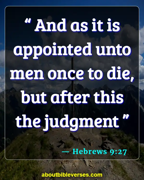 bible verses about judging (Hebrews 9:27)