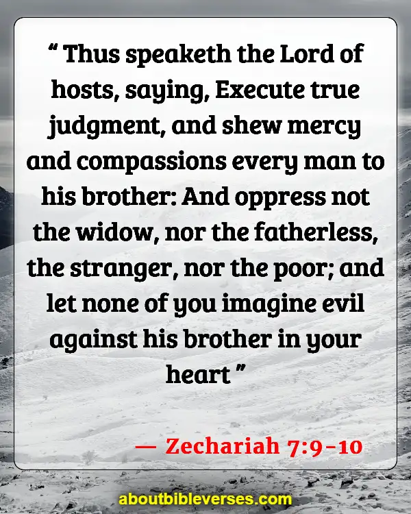 Bible Verses On Gods Comfort And Compassion (Zechariah 7:9-10)