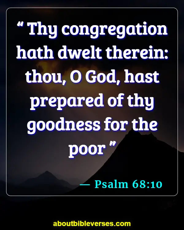 bible verses about God's provision (Psalm 68:10)