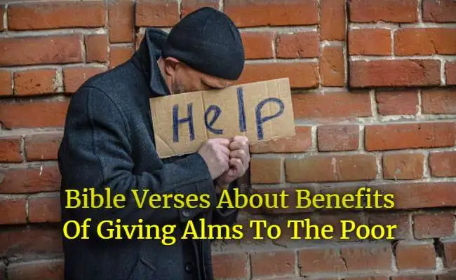bible verses about benefits of giving alms