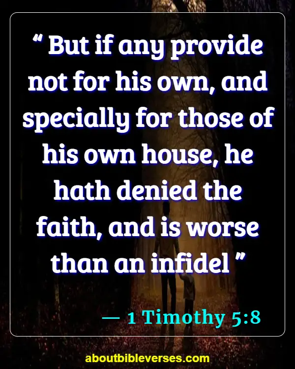 Bible Verses About Serving Others (1 Timothy 5:8)