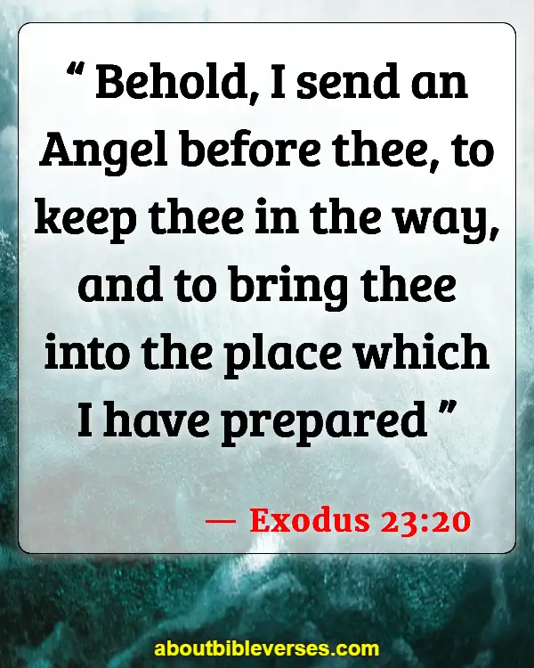 Bible Verses About Angels Watching Over You (Exodus 23:20)