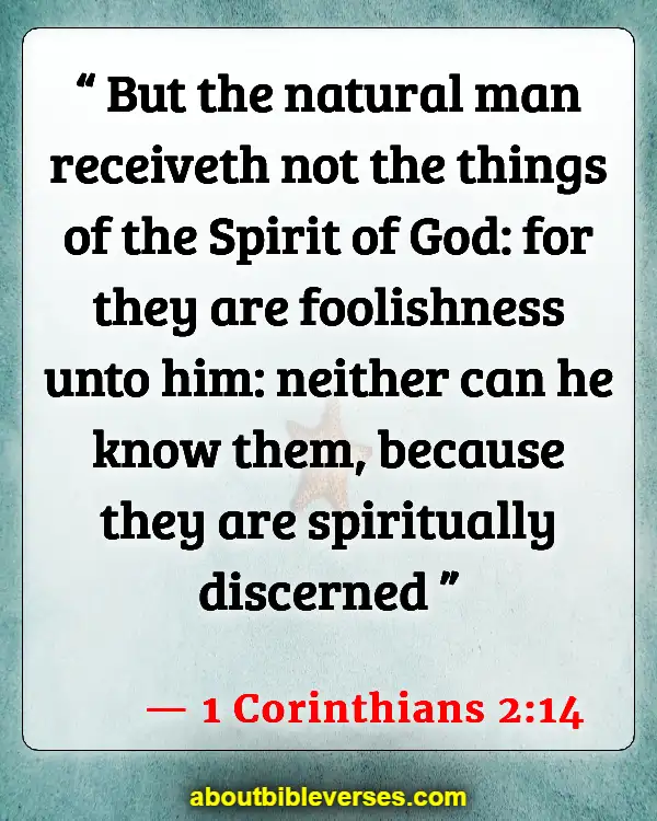 Bible Verses About Atheism (1 Corinthians 2:14)