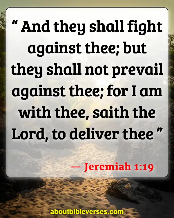 Bible Verses About Depression (Jeremiah 1:19)