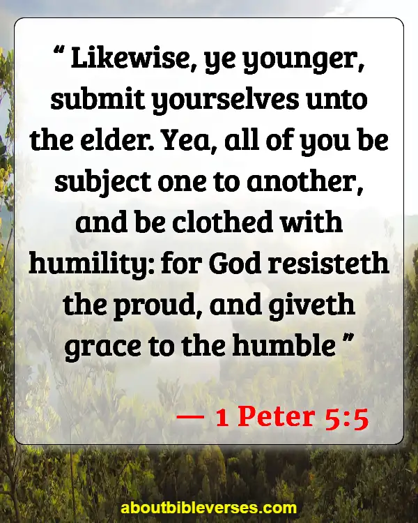 Bible Verses About Behavior (1 Peter 5:5)