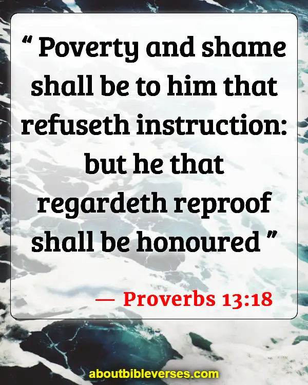 Bible Verses About Living A Disciplined Life (Proverbs 13:18)