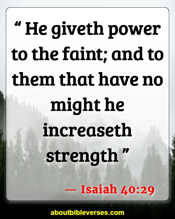 Bible Verses on Faith And Strength (Isaiah 40:29)