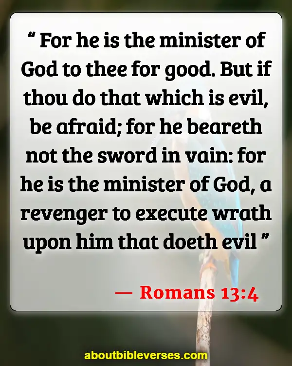 Bible Verse About Warning The Wicked And Sinners (Romans 13:4)