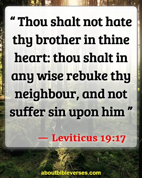 Bible Verses About Bad Behavior(Leviticus 19:17)