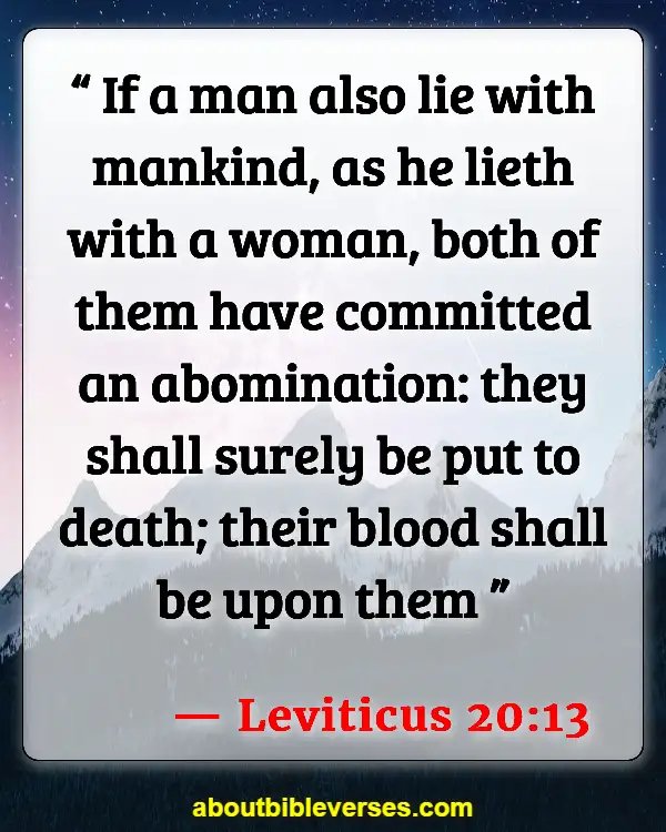 Bible Verse About God's Warnings (Leviticus 20:13)