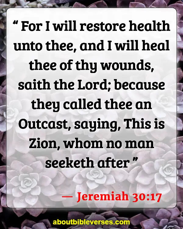 uplifting bible verses for cancer patients (Jeremiah 30:17)