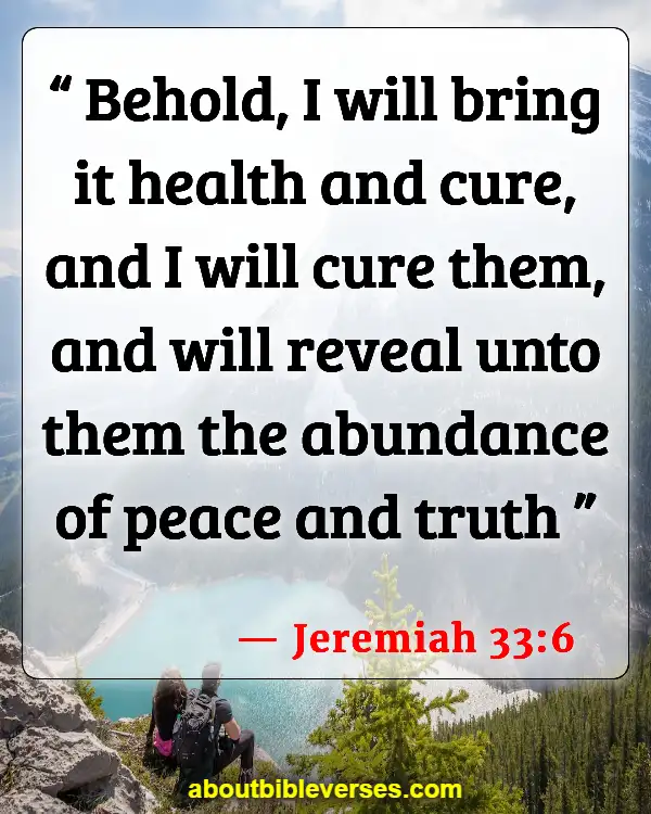 Bible Verses About God Heals All Diseases (Jeremiah 33:6)