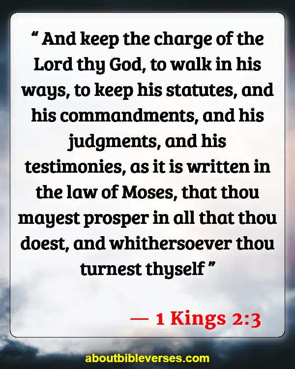 Bible Verses About Achievement (1 Kings 2:3)