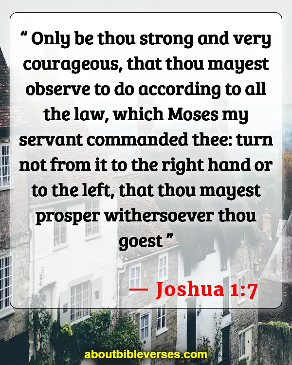 Bible Verses About Achievement (Joshua 1:7)