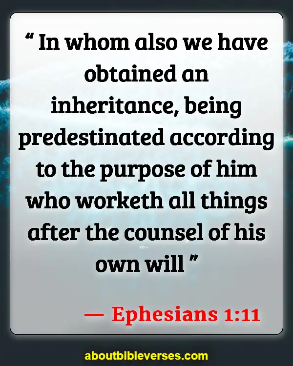 Bible Verses About God Has A Purpose For Your Life (Ephesians 1:11)