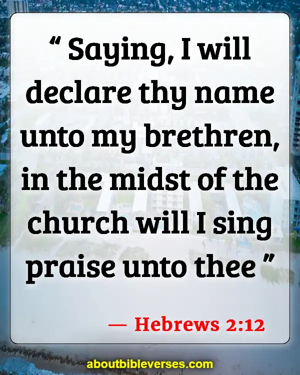 Bible Verses About Testimony (Hebrews 2:12)