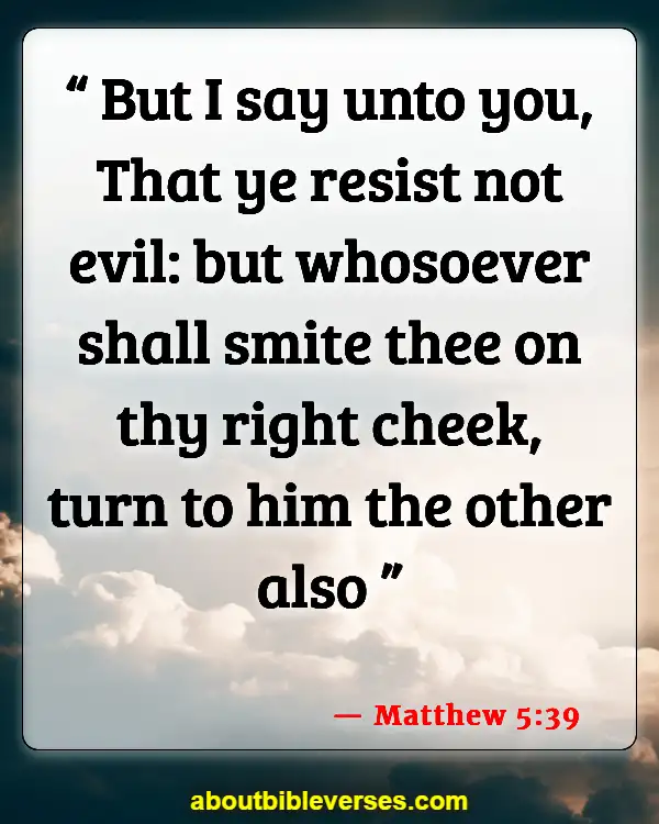 Bible Verses To Protect You From Evil (Matthew 5:39)