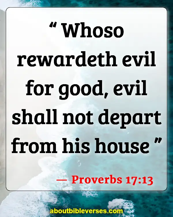 Bible Verses To Protect You From Evil (Proverbs 17:13)