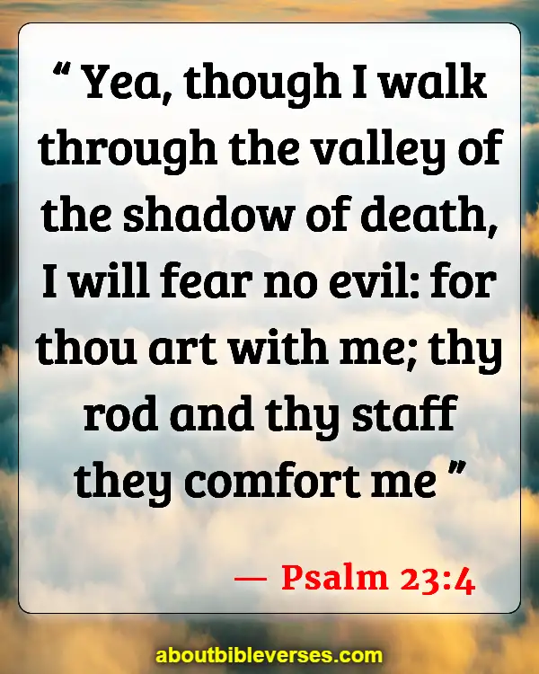 Bible Verses For Depression And Loneliness (Psalm 23:4)