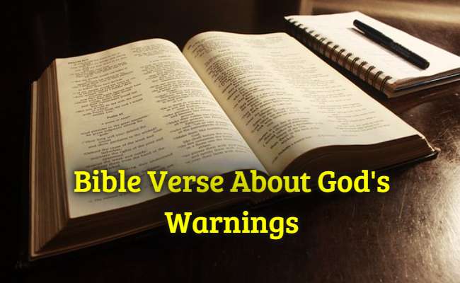 Bible Verse About God's Warnings