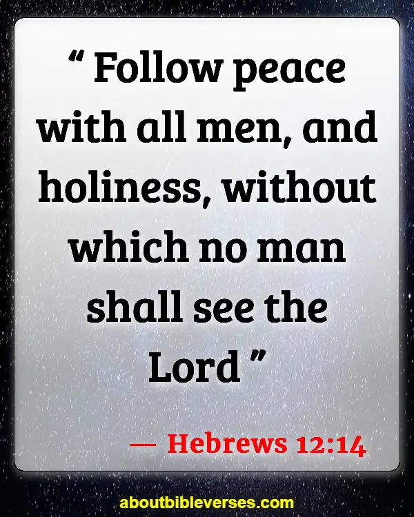 Bible Verses About Conflict Resolution (Hebrews 12:14)
