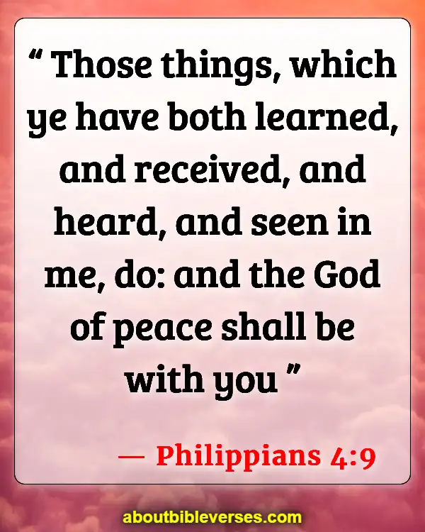 Bible Verses About Preaching To Unbelievers (Philippians 4:9)