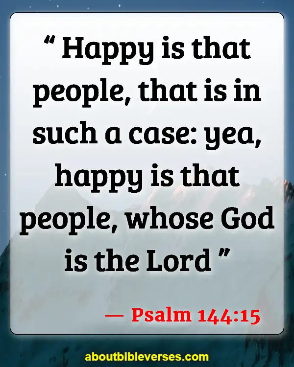 Bible Verses About Family Happiness (Psalm 144:15)