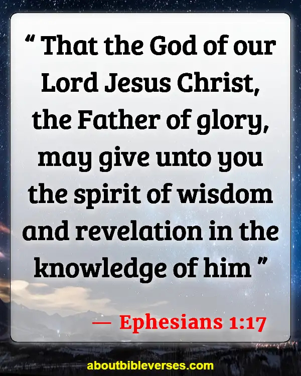 Bible Verses About Knowing God (Ephesians 1:17)