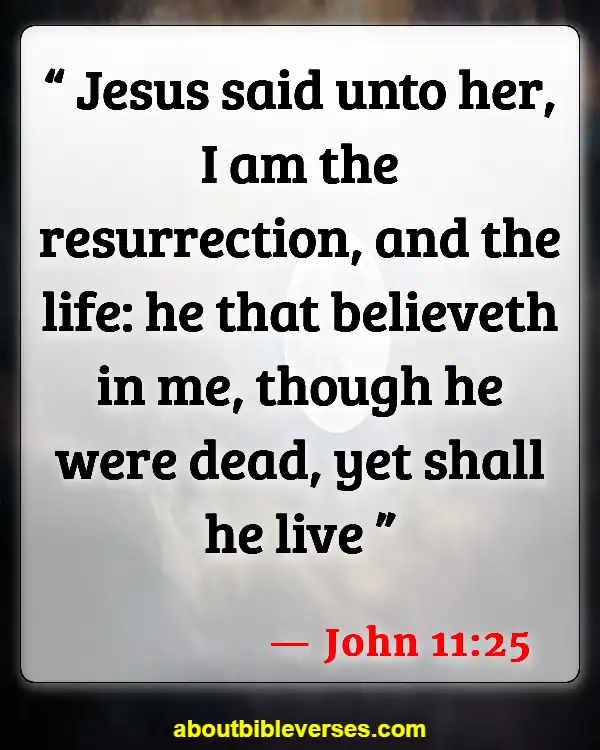 Bible Verses About Resurrection Of Jesus (John 11:25)
