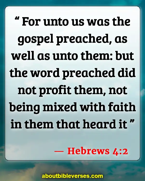 Bible Verses About Unbelievers Not Understanding (Hebrews 4:2)