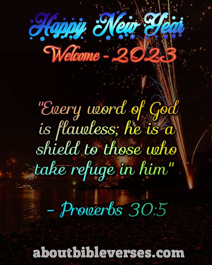 Happy New Year 2023 Bible Verse (Proverbs 30:5)