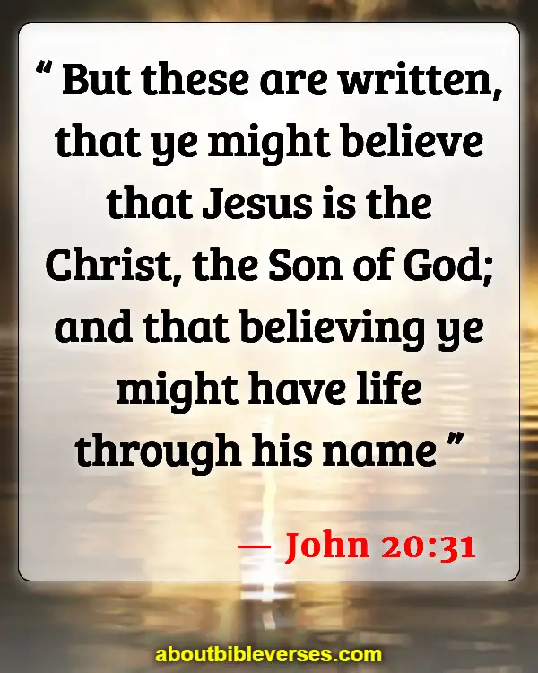 power in the name of jesus scripture (John 20:31)
