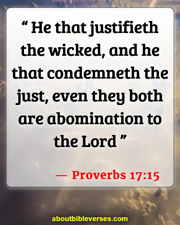 Bible Verses About Murdering The Innocent (Proverbs 17:15)