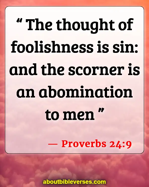 Bible Verses About Abomination (Proverbs 24:9)