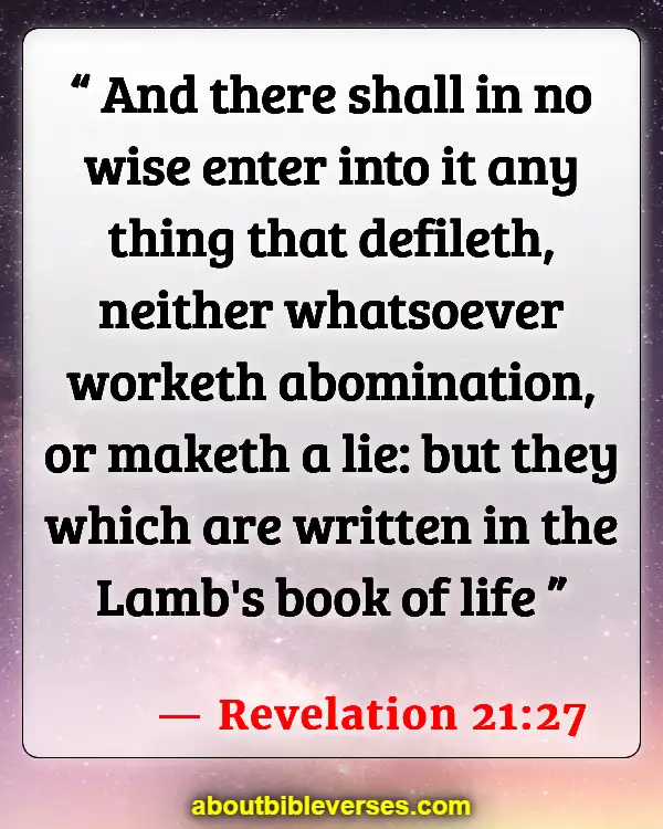 Bible Verses About Abomination Of Desolation (Revelation 21:27)