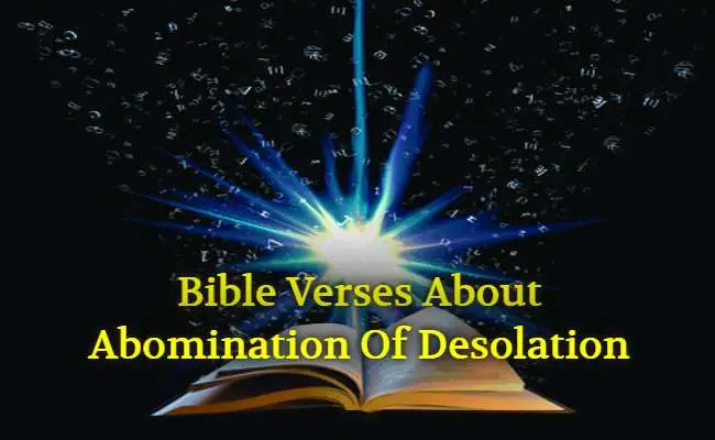 Bible Verses About Abomination Of Desolation