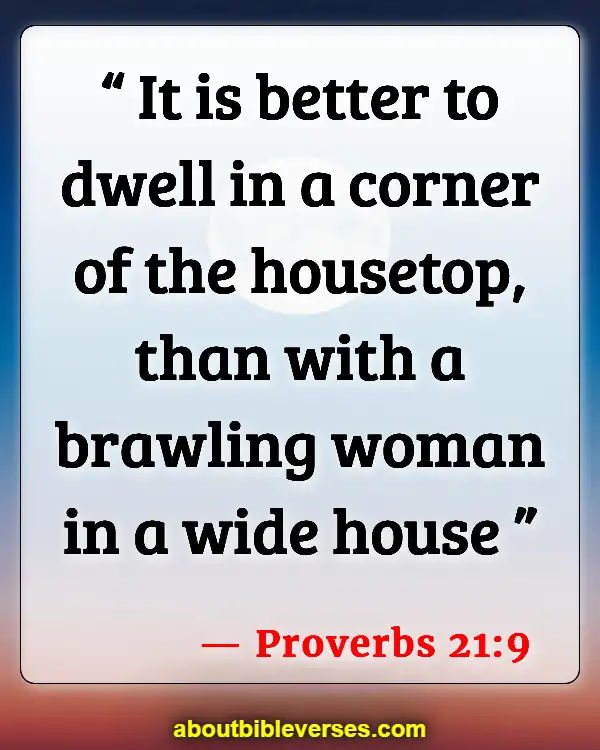 Bible Verses About Abuse In Marriage (Proverbs 21:9)