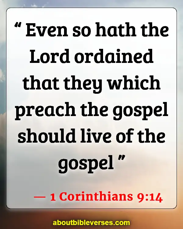 Bible Verses About Appreciation (1 Corinthians 9:14)