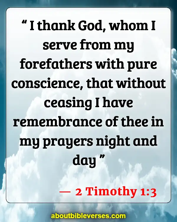 Bible Verses About Appreciation (2 Timothy 1:3)