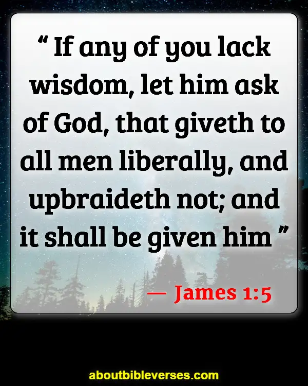 Bible Verses About Discernment (James 1:5)