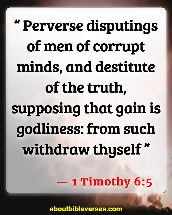 Bible Verses About False Teachers (1 Timothy 6:5)