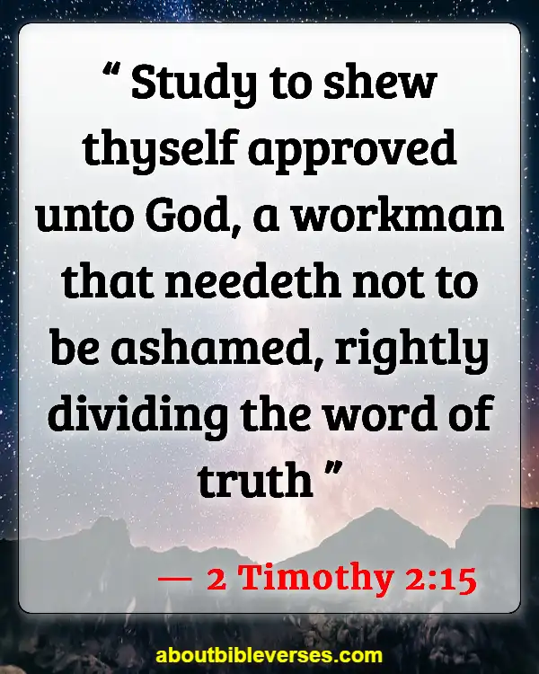 Bible Verses About Discipline (2 Timothy 2:15)